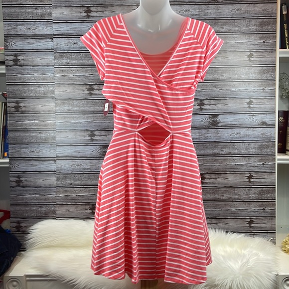 NWT Dress Cross Back Skate Dress coral color - Picture 5 of 7